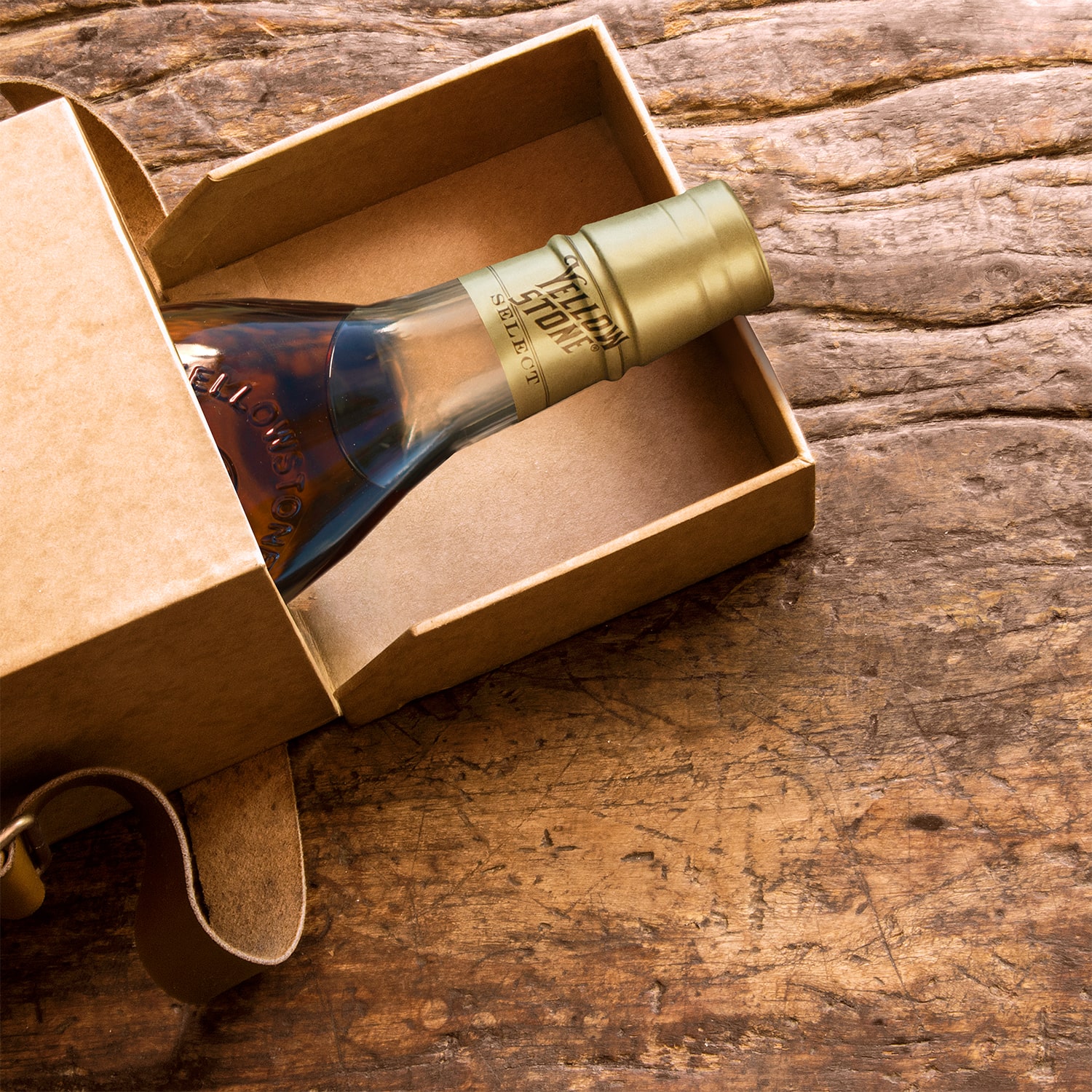 Yellowstone Bourbon in a gift box